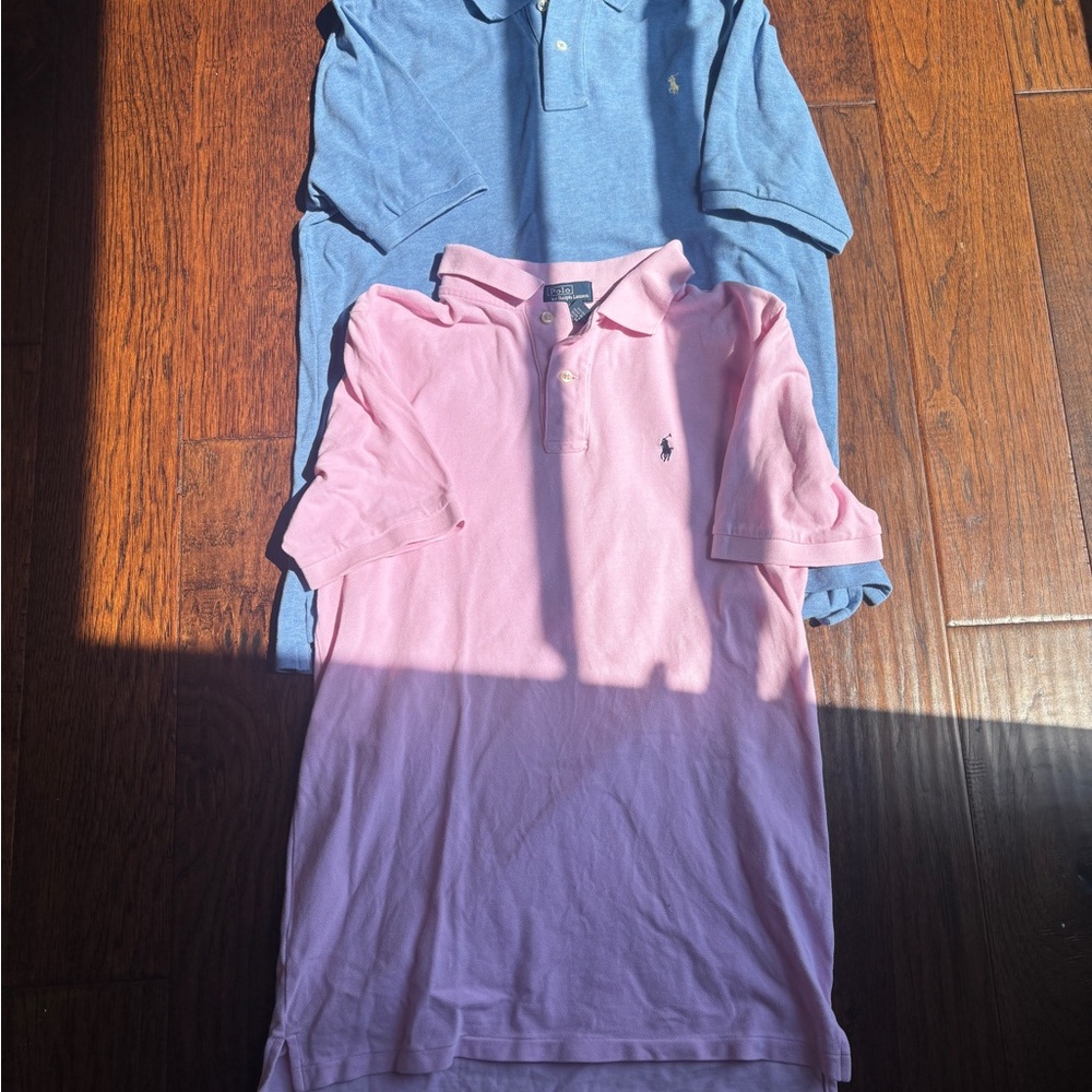 Ralph Lauren Pink and Blue Polo Shirts